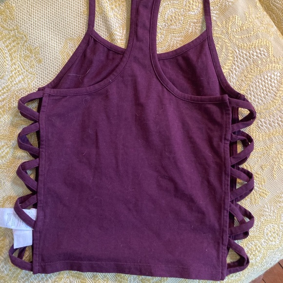 SWS Cropped racerback  faux corset seam sides - Picture 5 of 7